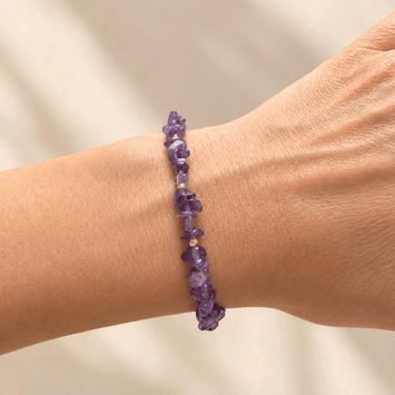 Bratara ametist - Aur galben de 14K