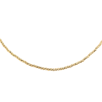 Colier snur si bilute - Aur galben de 14K