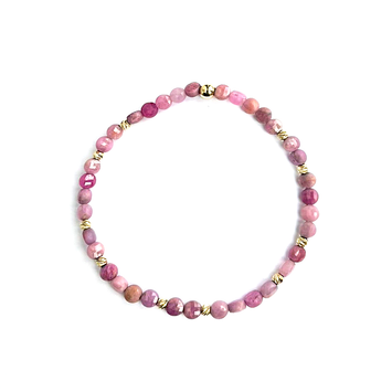 Bratara rubin - Aur galben de 14K