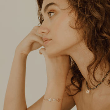 Bratara simboluri - Aur galben de 14K