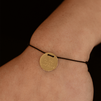 Bratara pandant to the moon and back - Aur galben de 14K