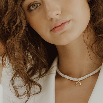 Colier mother of pearl - Aur galben de 14K