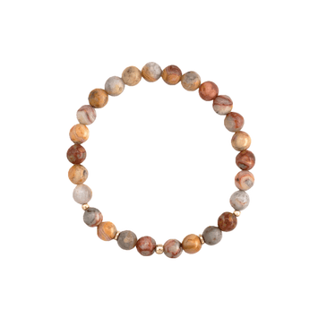 Bratara agat - Aur galben de 14K