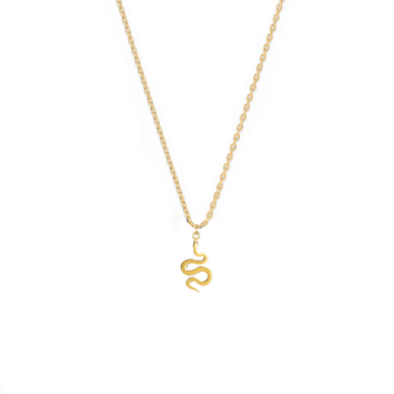 Lant cu pandant sarpe - Aur galben de 14K