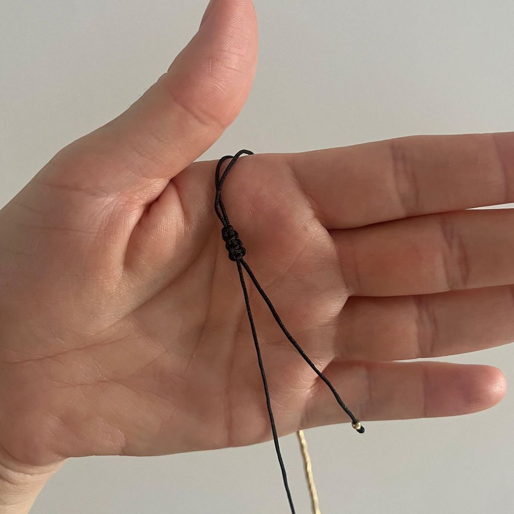Colier snur si bilute - Aur galben de 14K
