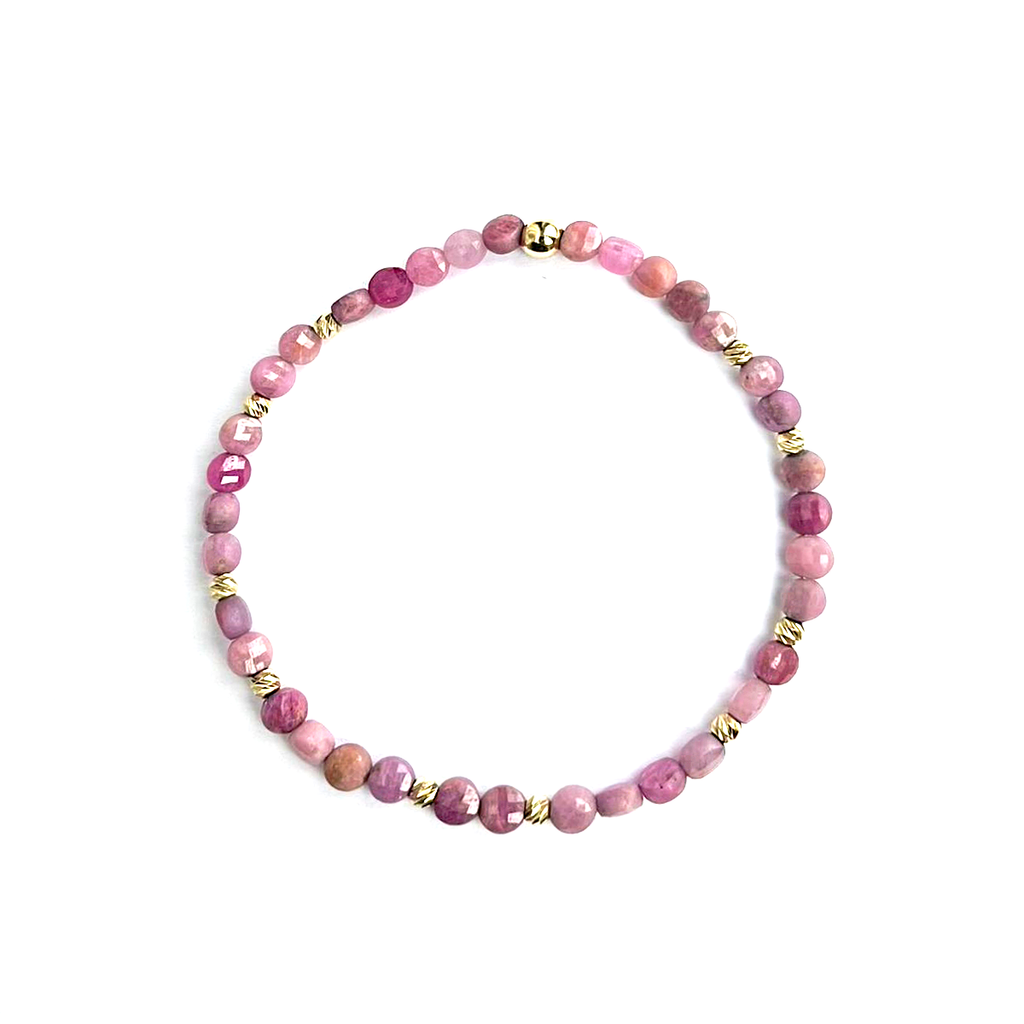 Bratara rubin - Aur galben de 14K