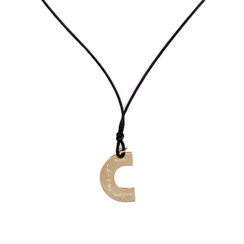 Colier snur pandant - Aur galben 14K