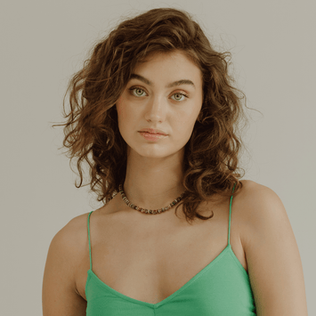 Colier agat si bilute - Aur galben 14K