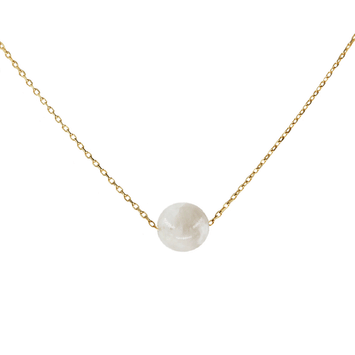 Colier din aur galben 14K si piatra lunii