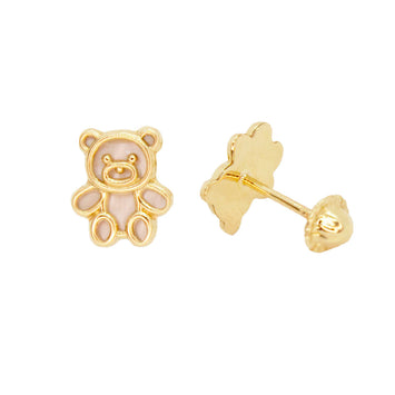 Cercei pentru bebelusi din aur galben de 14K