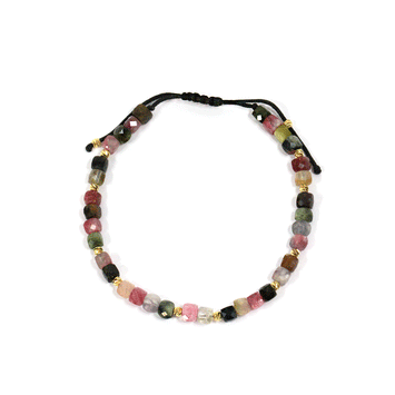 Bratara din aur galben de 14K si turmalina