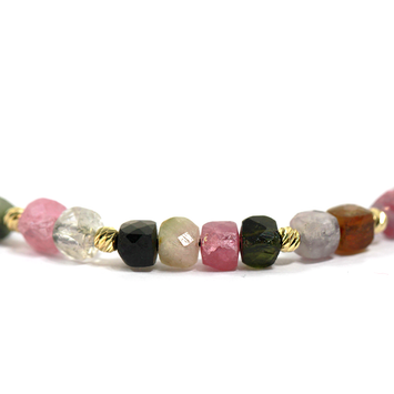 Bratara din aur galben de 14K si turmalina