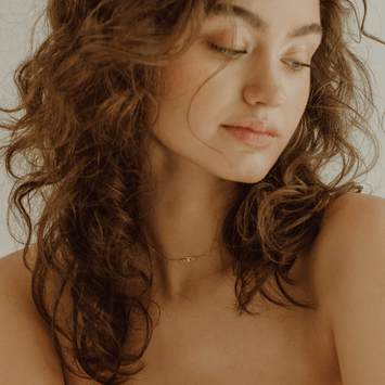 Lantisor evil eye - Aur galben de 14K